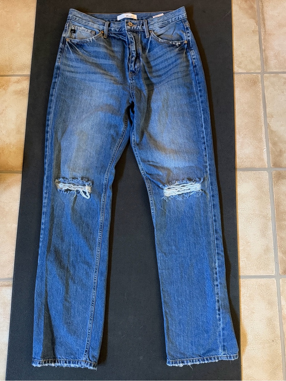 Kancan Distressed medium wash jeans 🩵